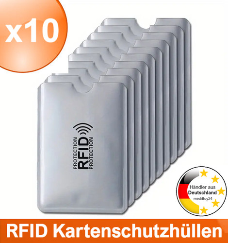10x rfid schutzhülle blocker - schutzhülle,